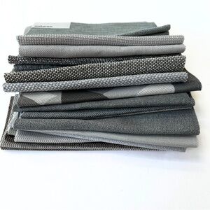 Assorted Gray Fabric Swatches